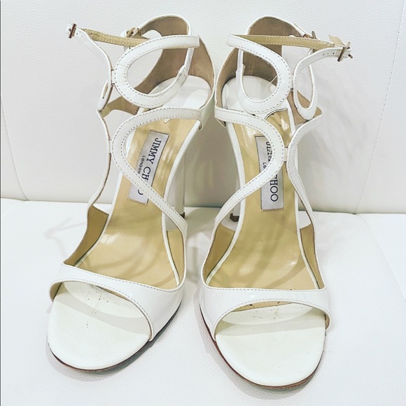 JIMMY CHOO Strappy Sandals Sz 40.5 - Picture 2 of 7